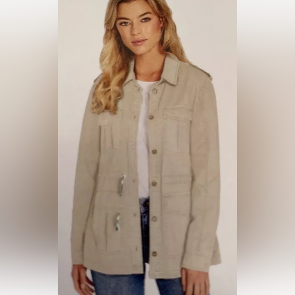 Buffalo David Bitton Women’s Lightweight Military Shirt Jacket Size: M
